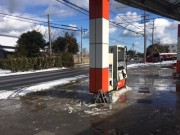 雪道の走行は気をつけてください！